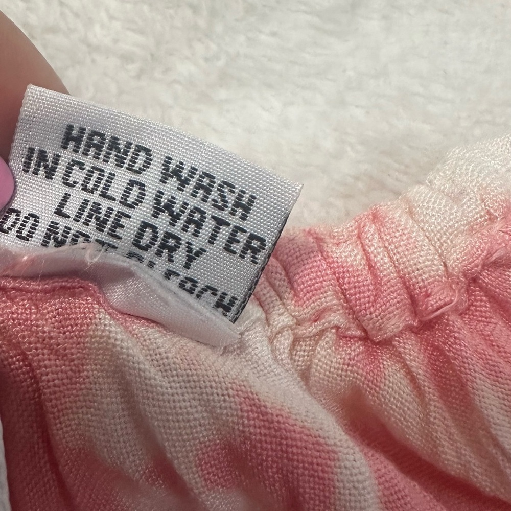 Raya Sun Tie Dye Beachy BOHO Tank Pink and Gray Sleeveless Mini Sundress - Picture 8 of 16